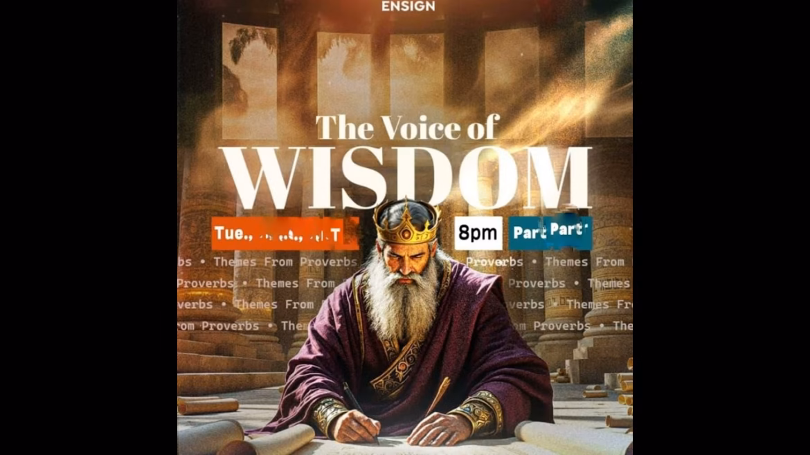 The Voice of Wisdom Part 7 – Foluwasho Taiwo – March 3rd 2026